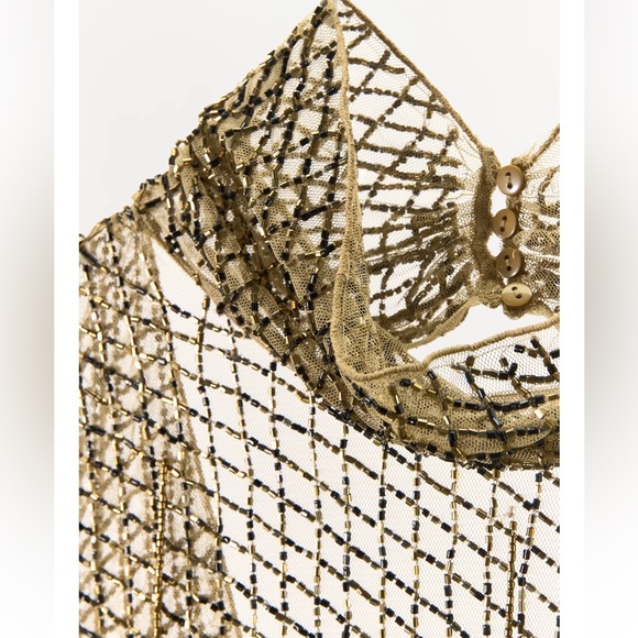 Zara Embroidered Beaded Mini Dress - Picture 11 of 11